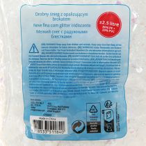 Itens Flocos de neve decorativos finos brancos como a neve iridescentes 2,5L × 2 peças