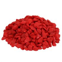 Itens Pedras decorativas 9mm - 13mm vermelho 2kg