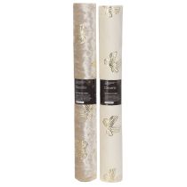 Itens Caminho de mesa, tecido decorativo, estampado, laços largos, 35x120cm, 2 peças