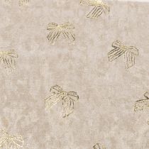 Itens Caminho de mesa, tecido decorativo, estampado, laços largos, 35x120cm, 2 peças