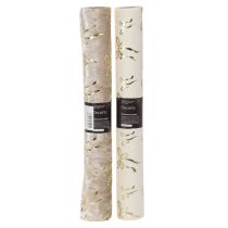 Itens Caminho de mesa, tecido decorativo com laços estreitos, em rolo, 120x35cm, 2 peças