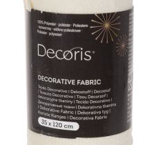 Itens Caminho de mesa, tecido decorativo com laços estreitos, em rolo, 120x35cm, 2 peças