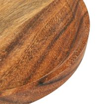 Itens Prato decorativo bandeja decorativa madeira acácia natural oleada Ø20cm