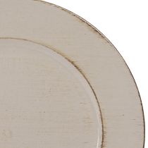 Itens Prato decorativo plástico prato decorativo plástico cinza marrom Ø33cm