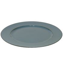 Itens Prato decorativo plástico prato decorativo plástico castanho petróleo Ø33cm