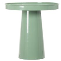 Itens Prato decorativo de metal, verde, base redonda, bandeja para arranjos florais, 20 cm