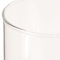 Itens Vaso decorativo, vaso de flores, vaso de vidro, incolor Ø9cm H20cm