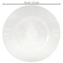 Itens Prato decorativo com ranhuras prato plástico prato plástico transparente Ø33cm