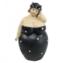 Figura decorativa de mulher gordinha, figura de senhora gorda, decoração de banheiro H23cm