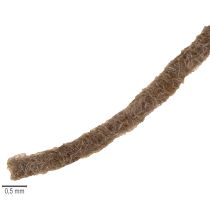 Itens Cordão de lã marrom, 55m, fio decorativo para arranjos florais e artesanato.