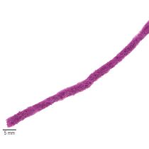 Itens Cordão de lã roxa, 55m, fio decorativo para arranjos florais e artesanato.