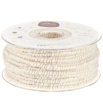 Itens Wick thread glamour branco / ouro com arame 33m