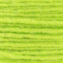 Itens Fio de lã de pavio cordão de feltro verde claro L3mm C100m