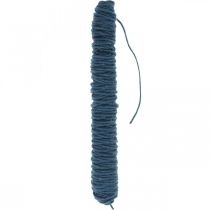 Cordão de feltro fio pavio azul escuro 55m
