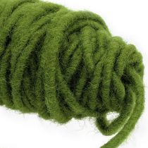 Itens Fio de feltro cordão de lã verde musgo Ø5mm 50m