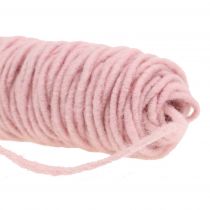 Itens Fio de feltro pavio rosa 55m
