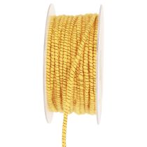 Fio de lã com fio de feltro mica amarelo bronze Ø5mm 33m