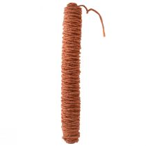 Cordão de lã com fio de pavio, cordão de feltro de lã vermelho marrom L55m