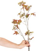 Itens Ramo artificial de liquidâmbar no outono, com folhas e cachos de frutos, 132 cm.