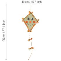 Itens Dragão decorativo com rosto e gancho para pendurar, decoração de outono, 40 cm, 2 peças