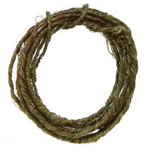 Fio rústico verde para joias fio artesanal rústico 3-5mm 3m