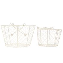 Itens Cestos decorativos de arame como solução criativa para o design do jardim, 30 cm, 1 conjunto.