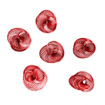 Rodas de arame vermelhas Ø4.5cm 6pcs