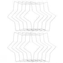 Itens Arame estrela onda anel estrelas de arame para guirlandas 30cm 10 un