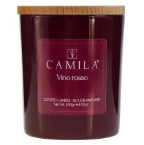 Itens Vela perfumada em copo Camila vinho tinto Ø7,5cm Alt.8cm
