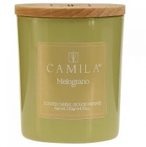 Itens Vela perfumada em vidro Camila Romã Ø7,5cm Alt.8cm