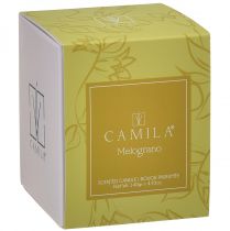 Itens Vela perfumada em vidro Camila Romã Ø7,5cm Alt.8cm