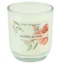 Itens Vela perfumada em vidro Peony Peony Blush Ø7,5cm Alt.8,5cm