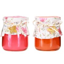 Itens Velas perfumadas em vidro borboleta ouro primavera H7cm 2pcs