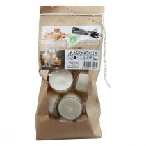 Itens Velas perfumadas baunilha caramelo chá luzes aroma Ø3,5cm Alt.1,5cm 18 unid.