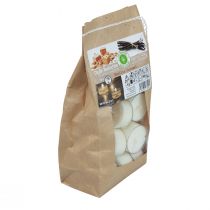 Itens Velas perfumadas baunilha caramelo chá luzes aroma Ø3,5cm Alt.1,5cm 18 unid.