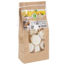 Itens Velas tealight com aroma de citronela para noites românticas em casa ou no jardim, 25 mm, 7 cm de altura, 18 unidades.