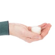 Itens Velas tealight com aroma de citronela para noites românticas em casa ou no jardim, 25 mm, 7 cm de altura, 18 unidades.