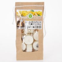 Itens Velas tealight com aroma de citronela para noites românticas em casa ou no jardim, 25 mm, 7 cm de altura, 18 unidades.