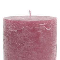 Itens Velas de cor sólida rosa antigo 85x150mm 2pcs