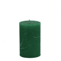 Itens Velas sólidas verde escuro 60x100mm 4 un
