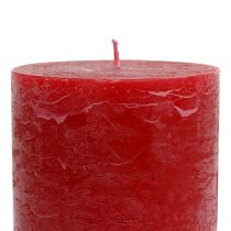 Itens Velas de cor sólida vermelha 85x120mm 2pcs