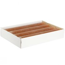 Itens Velas em bastão cor sólida caramelo 50x300mm 4 un