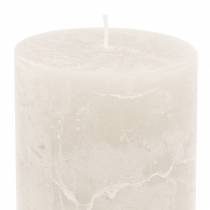 Itens Velas de cor sólida branca 70x80mm 4pcs