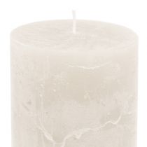 Itens Velas de cor sólida branca 85x120mm 2pcs