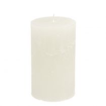 Itens Velas de cor sólida branca 85x150mm 2pcs