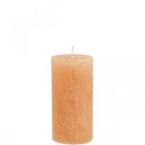 Itens Velas de cor sólida Laranja Pêssego Pilar velas 50×100mm 4pcs