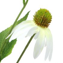 Itens Flor Echinacea branco artificial 90cm