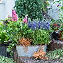 Pátina decoração de jardim abelha L15cm