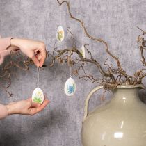 Itens Ovos de Páscoa com flores da primavera, ideais para arranjos de Páscoa ou para decorar janelas, 8 cm, 8 peças