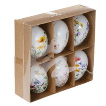 Itens Ovos de Páscoa com motivos florais e de primavera, decoração de Páscoa de alta qualidade, 6 cm, 6 peças